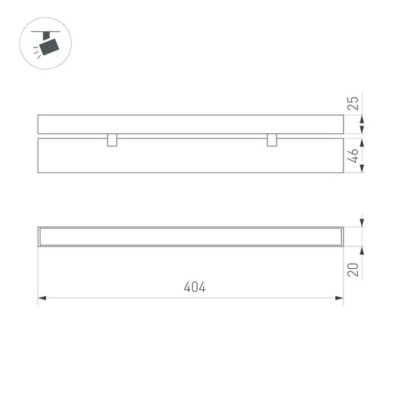 Arlight 034236 Светильник MAG-FLAT-FOLD-25-S400-12W Warm3000 (BK, 100 deg, 24V) (Arlight, IP20 Металл, 3 года) 034236, изображение 15
