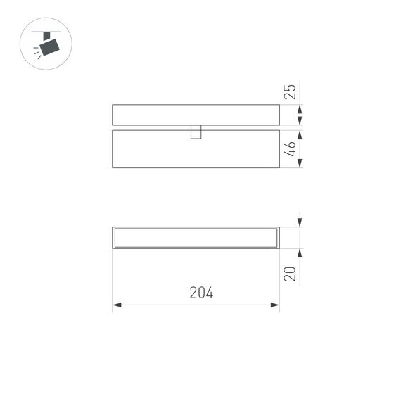 Arlight 034235 Светильник MAG-FLAT-FOLD-25-S200-6W Warm3000 (BK, 100 deg, 24V) (Arlight, IP20 Металл, 3 года) 034235, изображение 15