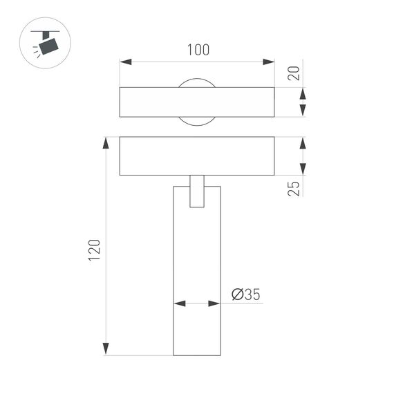 Arlight 035000(1) Светильник MAG-SPOT-25-R90-9W Day4000 (BK-GD, 30 deg, 24V) (Arlight, IP20 Металл, 3 года) 035000(1), изображение 7