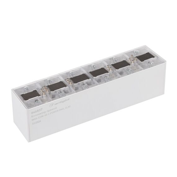 Arlight 046837 Коннектор прямой MAG-CON-45-I-POWER (WH, 5LN) (Arlight, IP20 Металл, 3 года) 046837