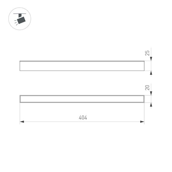 Arlight 032828 Светильник MAG-FLAT-25-L400-12W Day4000 (BK, 100 deg, 24V) (Arlight, IP20 Металл, 3 года) 032828, изображение 15