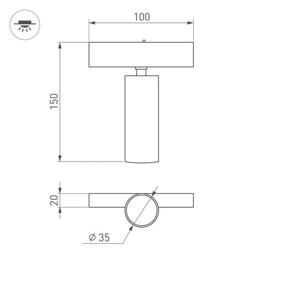Arlight 046321 Светильник MAG-SPOT-25-R120-12W Warm3000 (BK, 30 deg, 24V, DALI) (Arlight, IP20 Металл, 3 года) 046321, изображение 13