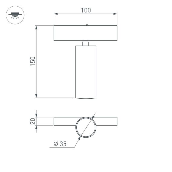 Arlight 046321 Светильник MAG-SPOT-25-R120-12W Warm3000 (BK, 30 deg, 24V, DALI) (Arlight, IP20 Металл, 3 года) 046321, изображение 14