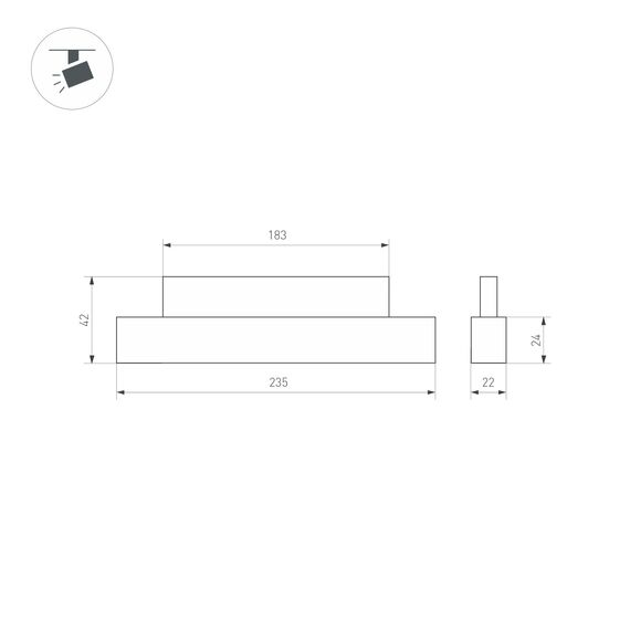 Arlight 033824 Светильник MAG-ORIENT-FLAT-L235-8W Warm3000 (BK, 80 deg, 48V, DALI) (Arlight, IP20 Металл, 5 лет) 033824, изображение 15