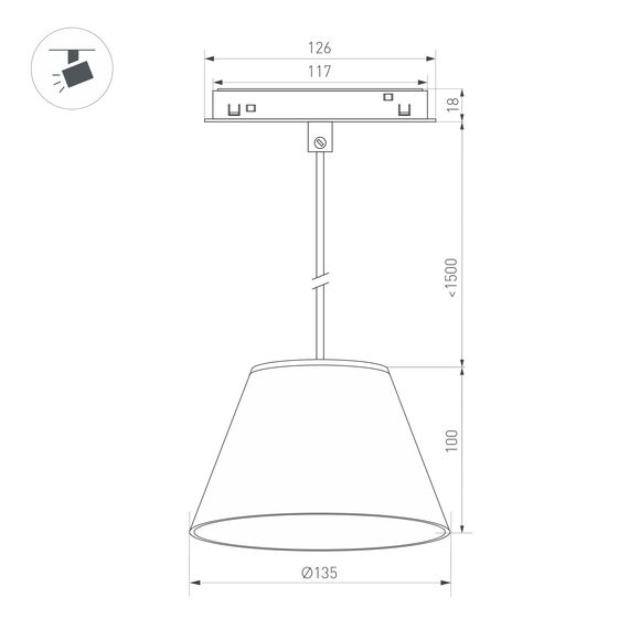 Arlight 037371 Светильник MAG-ORIENT-OLLAS-HANG-5W Warm3000 (BK-GR, 80 deg, 48V) (Arlight, IP20 Металл, 3 года) 037371, изображение 5