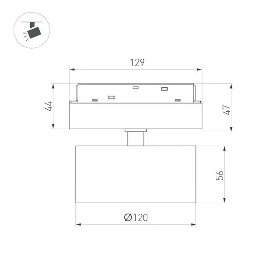 Arlight 048356 Светильник MAG-ORIENT-RONDO-R120-15W Day4000-MIX (WH, 110 deg, 48V, TUYA Zigbee) (Arlight, IP20 Металл, 5 лет) 048356, изображение 5