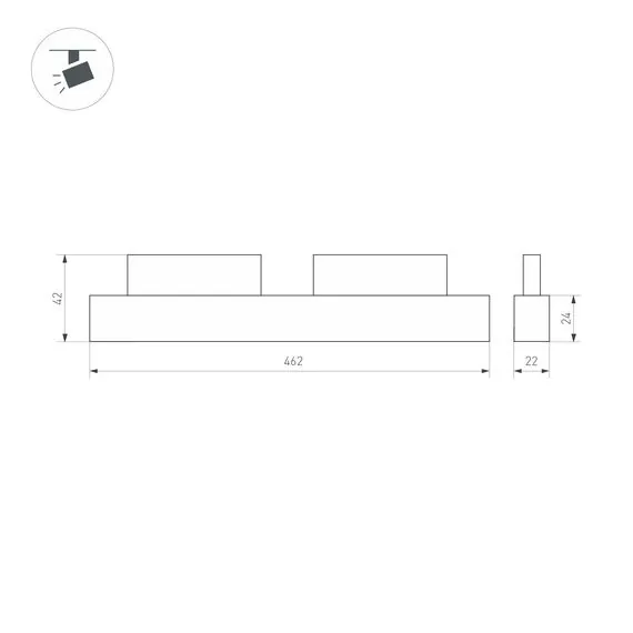 Arlight 035848 Светильник MAG-ORIENT-LASER-L465-16W Day4000 (WH, 24 deg, 48V) (Arlight, IP20 Металл, 5 лет) 035848, изображение 13