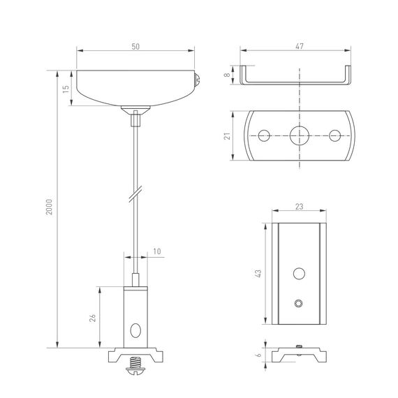 Arlight 033751 Подвес MAG-HANG-ORIENT-L2000 (SL) (Arlight, Металл) 033751, изображение 4
