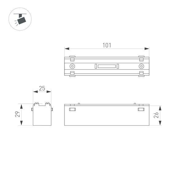 Arlight 044188 Светильник MAG-VIBE-LASER-L101-6W Day4000-MIX (BK, 24 deg, 48V, TUYA Zigbee) (Arlight, IP20 Металл, 5 лет) 044188, изображение 10