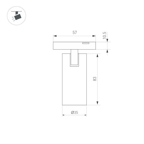 Arlight 043252 Светильник MAG-MICROCOSM-SPOT-R35-5W Warm3000 (BK, 36 deg, 24V) (Arlight, IP20 Металл, 3 года) 043252, изображение 5