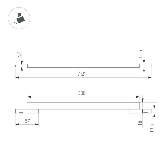 Arlight 043271 Светильник MAG-MICROCOSM-FLAT-L300-8W Warm3000 (BK, 100 deg, 24V) (Arlight, IP20 Металл, 3 года) 043271, изображение 8