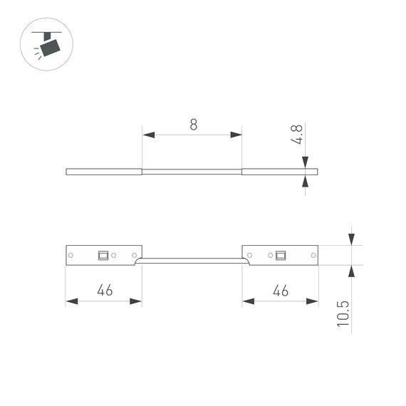Arlight 043240 Коннектор гибкий MAG-MICROCOSM-CON-FLEX-POWER (BK) (Arlight, IP20 Пластик, 3 года) 043240, изображение 6
