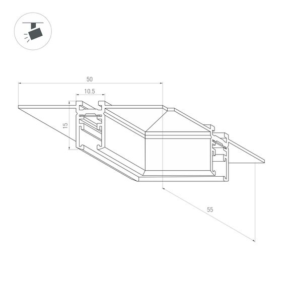 Arlight 044524 Коннектор угловой MAG-MICROCOSM-CON-FDW-L90 (BK) (Arlight, IP20) 044524, изображение 4