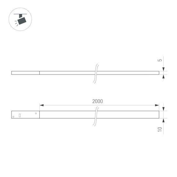 Arlight 043250 Светильник MAG-MICROCOSM-FLAT-ELASTIC-L2000-16W Warm3000 (BK, 100 deg, 24V) (Arlight, IP20 Пластик, 3 года) 043250, изображение 10