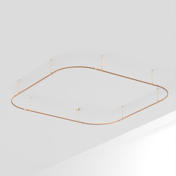 Arlight 048516 Трек ART-APRIORI-QUADRAT-SOFT-ROD-400-3500x3500 (GD) (Arlight, IP20 Металл, 3 года) 048516