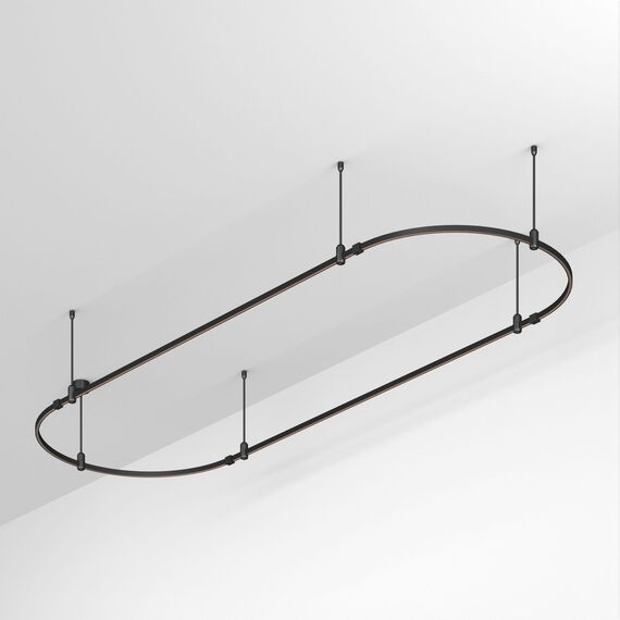 Arlight 048508 Трек ART-APRIORI-OVAL-ROD-400-3000x1000 (BK) (Arlight, IP20 Металл, 3 года) 048508