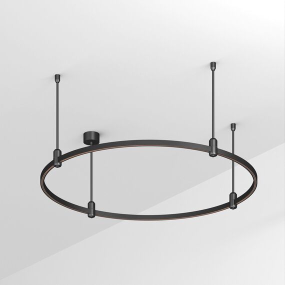 Arlight 048496 Трек ART-APRIORI-ROUND-ROD-400-R1000 (BK) (Arlight, IP20 Металл, 3 года) 048496