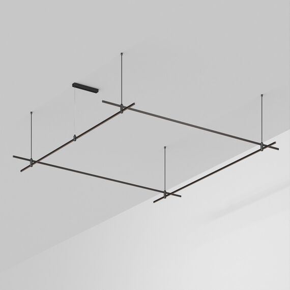 Arlight 048525 Трек ART-APRIORI-QUADRAT-ROD-800-3000x3000 (BK) (Arlight, IP20 Металл, 3 года) 048525