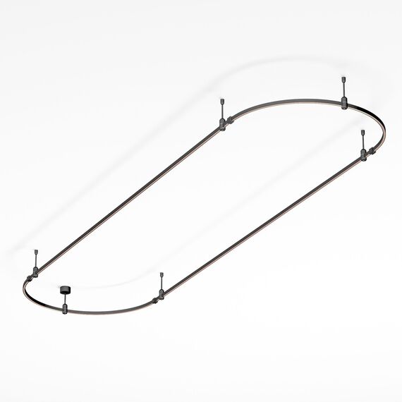 Arlight 048507 Трек ART-APRIORI-OVAL-ROD-200-3000x1000 (BK) (Arlight, IP20 Металл, 3 года) 048507