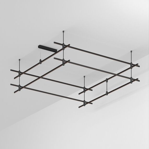 Arlight 048550 Трек ART-APRIORI-QUADRAT-2-ROD-400-2000x2000 (BK) (Arlight, IP20 Металл, 3 года) 048550