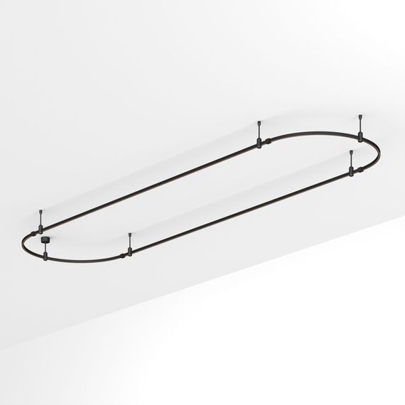Arlight 048511 Трек ART-APRIORI-OVAL-ROD-200-4000x1000 (BK) (Arlight, IP20 Металл, 3 года) 048511