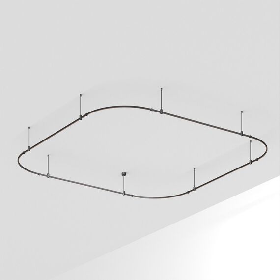 Arlight 048518 Трек ART-APRIORI-QUADRAT-SOFT-ROD-400-3500x3500 (BK) (Arlight, IP20 Металл, 3 года) 048518