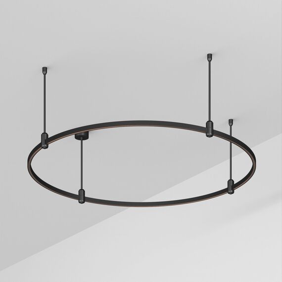 Arlight 048497 Трек ART-APRIORI-ROUND-ROD-400-R1200 (BK) (Arlight, IP20 Металл, 3 года) 048497