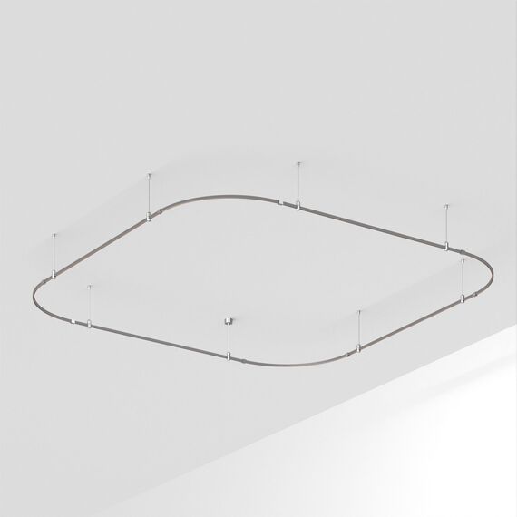 Arlight 050201 Трек ART-APRIORI-QUADRAT-SOFT-ROD-400-3500x3500 (TN) (Arlight, IP20 Металл, 3 года) 050201