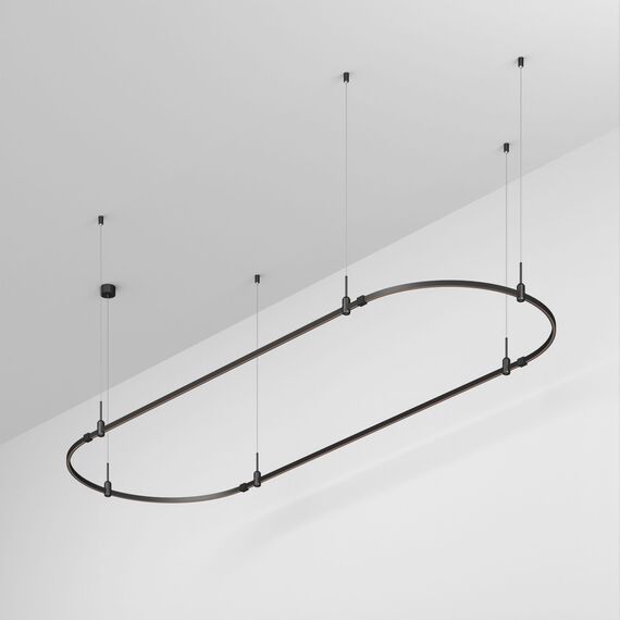 Arlight 048506 Трек ART-APRIORI-OVAL-HANG-3000x1000 (BK) (Arlight, IP20 Металл, 3 года) 048506