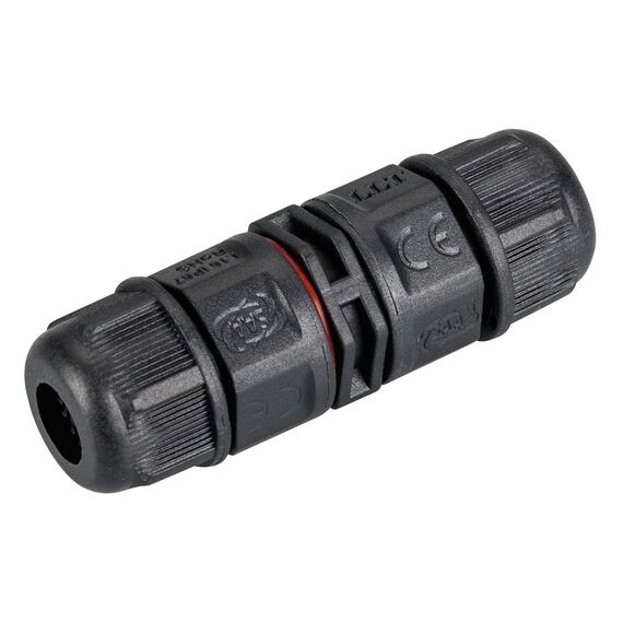 Arlight 024936 Коннектор прямой NEO-CON-I-2pin-BK (3-7mm, IP67) (Arlight, IP67 Пластик, 3 года) 024936