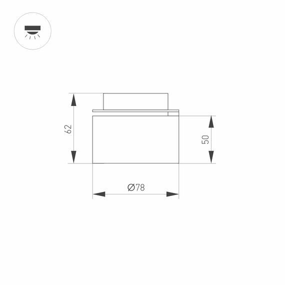 Arlight 031833 Модуль светодиодный PLURIO-LAMP-R77-9W Warm3000 (A-BRS, 36 deg, 2-2, 38V, 200mA) (Arlight, Металл) 031833, изображение 5