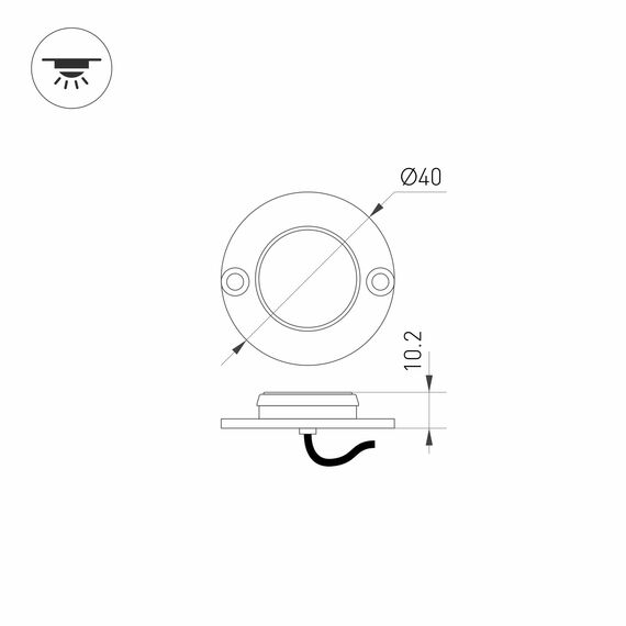 Arlight 024926 Светильник ART-DECK-LAMP-R40-1W Day4000 (SL, 120 deg, 12-24V) (Arlight, IP67 Металл, 3 года) 024926, изображение 12