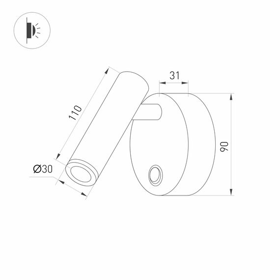Arlight 029634 Светильник SP-BED-R90-3W Warm3000 (BK, 20 deg, 230V) (Arlight, IP20 Металл, 3 года) 029634, изображение 10