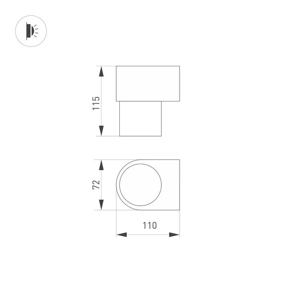 Arlight 033581 Светильник SP-SPICY-WALL-S115x72-6W Day4000 (GD, 40 deg) (Arlight, IP20 Металл, 3 года) 033581, изображение 9