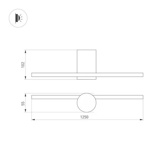 Arlight 036930 Светильник SP-VINCI-M-S1200x55-12W Day4000 (BK, 110 deg, 230V) (Arlight, IP20 Металл, 3 года) 036930, изображение 9