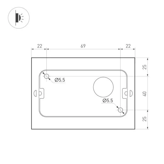 Arlight 032411 Светильник SP-WALL-FLAT-S110x90-2x3W Day4000 (GR, 120 deg, 230V) (Arlight, IP54 Металл, 3 года) 032411, изображение 3