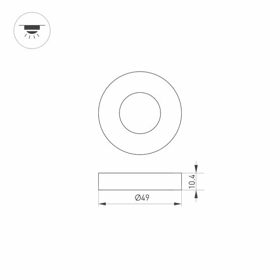 Arlight 024930 Накладка ART-DECK-CAP-ROLL-R50 (SL, STEEL) (Arlight, Металл) 024930, изображение 8