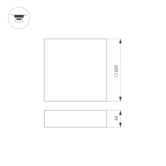 Arlight 041026 Светильник IM-QUADRO-EMERGENCY-3H-S400x400-44W Day4000 (WH, 120 deg, 230V) (Arlight, IP40 Металл, 2 года) 041026, изображение 12
