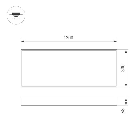 Arlight 034938 Панель IM-EMERGENCY-1,5H-S300x1200-45W Warm3000 (WH, 120 deg, 230V) (Arlight, IP40 Металл, 2 года) 034938, изображение 7