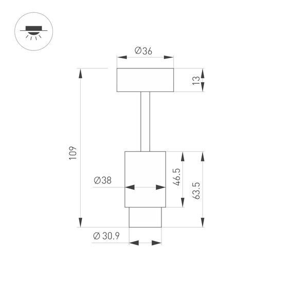 Arlight 049772 Светильник ART-NEMO-SURFACE-ZOOM-R38-5W Warm3000 (BK, 10-55 deg, 24V) (Arlight, IP20 Металл, 5 лет) 049772, изображение 5