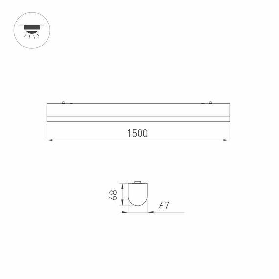 Arlight 033055 Светильник ALT-LARGO-1500-40W Day4000 (WH, 120 deg, 230V) (Arlight, IP65 Пластик, 5 лет) 033055, изображение 9