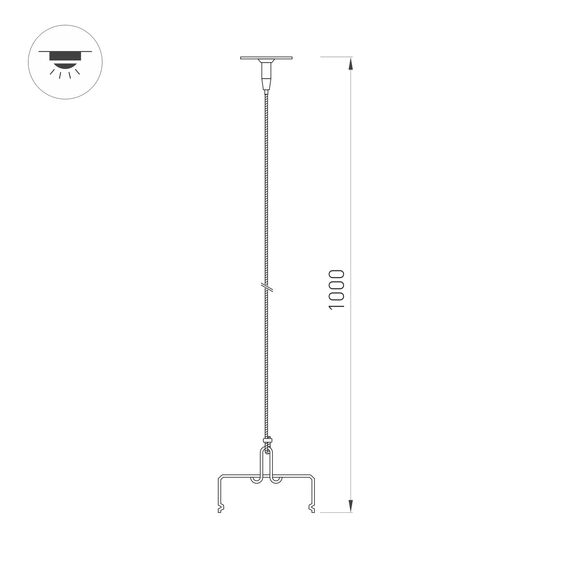 Arlight 043656 Подвес ALT-TUBULAR-HANG-L1000 (SL) (Arlight, -) 043656, изображение 8