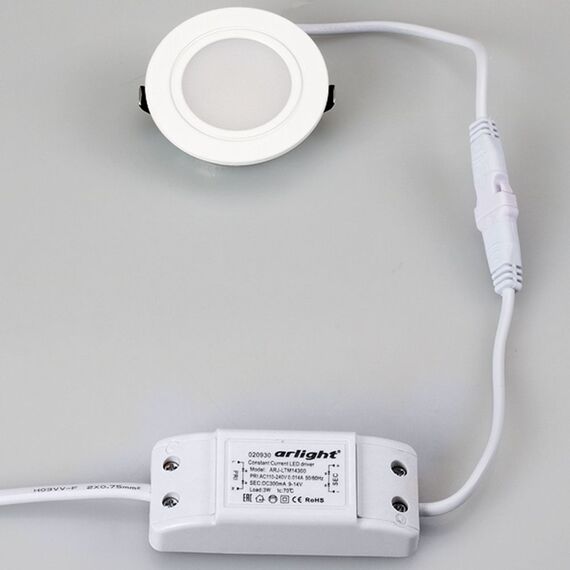 Arlight 020761 Светодиодный светильник LTM-R60WH-Frost 3W Day White 110deg (Arlight, IP40 Металл, 3 года) 020761, изображение 4