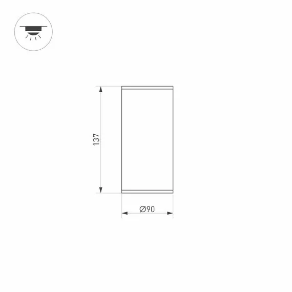 Arlight 032576 Светильник LGD-FORMA-SURFACE-R90-12W Day4000 (GR, 44 deg, 230V) (Arlight, IP54 Металл, 3 года) 032576, изображение 9
