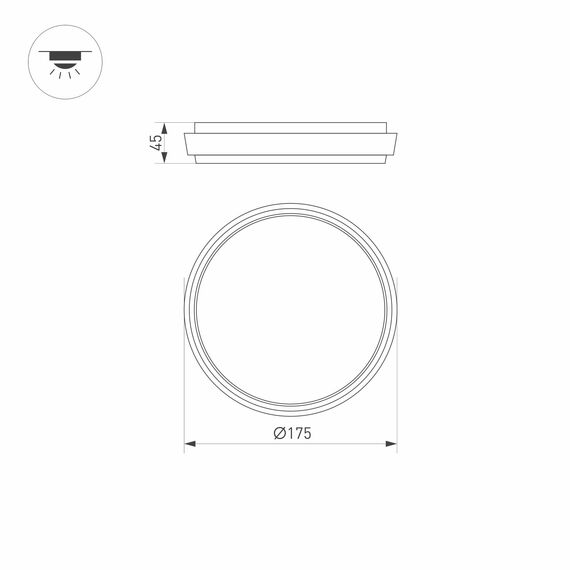 Arlight 032421 Светильник LGD-GIRO-R175-10W Day4000 (GR, 110 deg, 230V) (Arlight, IP54 Металл, 3 года) 032421, изображение 10