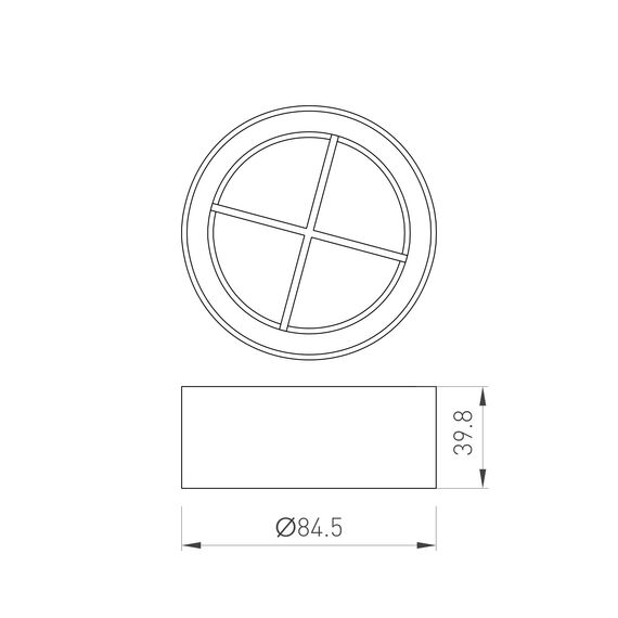 Arlight 046755 Решетка антибликовая LGD-ANTIGLARE-GRILLE-R85 (BK) (Arlight, Металл) 046755, изображение 4