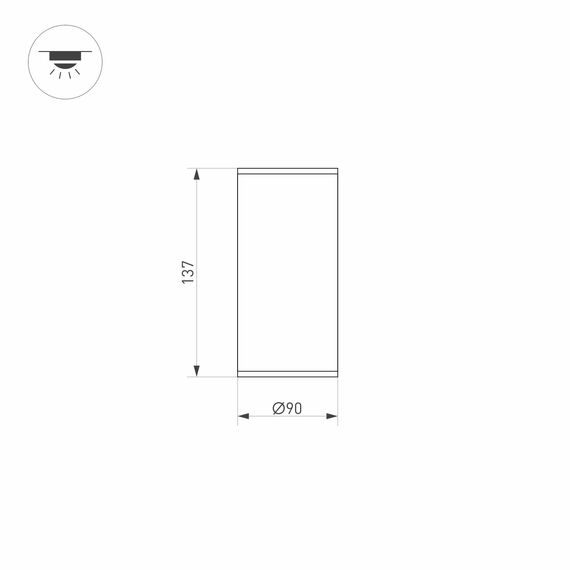 Arlight 029971 Светильник LGD-FORMA-SURFACE-R90-12W Warm3000 (GR, 44 deg, 230V) (Arlight, IP54 Металл, 3 года) 029971, изображение 9
