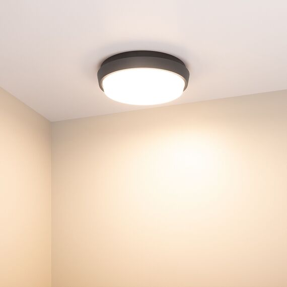 Arlight 029948 Светильник LGD-GIRO-R175-10W Warm3000 (GR, 110 deg, 230V) (Arlight, IP54 Металл, 3 года) - ! УПАКОВКА СОСТОИТ ИЗ - 1 шт, изображение 5
