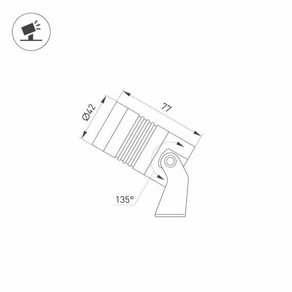 Arlight 042660 Светильник ALT-RAY-R42-5W Day4000 (RAL 6010, 25 deg, 230V) (Arlight, IP67 Металл, 3 года) 042660, изображение 14