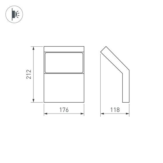 Arlight 029989 Светильник LGD-ECRAN-WALL-9W Warm3000 (GR, 108 deg, 230V) (Arlight, IP65 Металл, 3 года) 029989, изображение 6